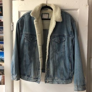 ASOS Denim Jacket with Sherpa Lining